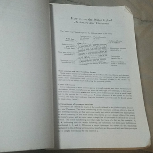 Preowned Oxford pocket dictionary and thesaurus - Picture 6 of 6